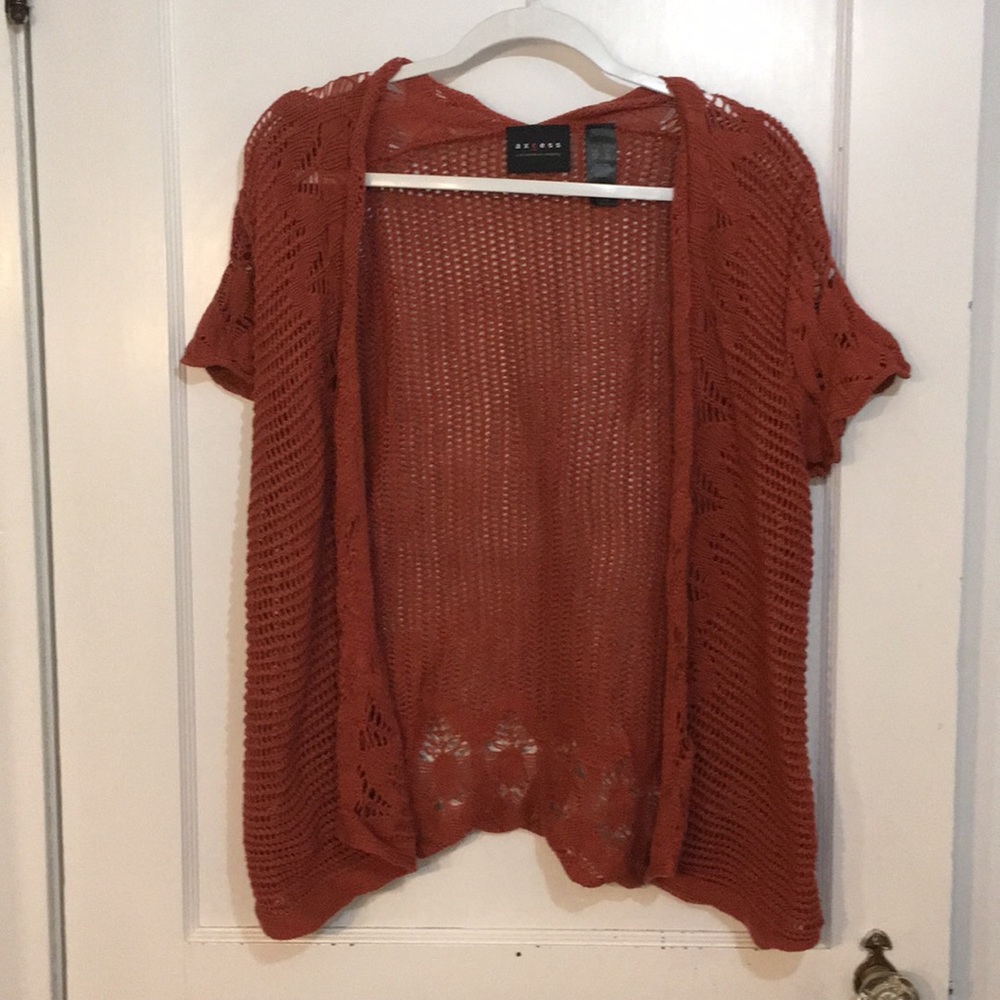 Knit open vest